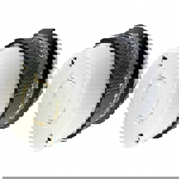 Locking Inlet: Connector, Industrial, L18-20R, 120 & 208V, Black & White